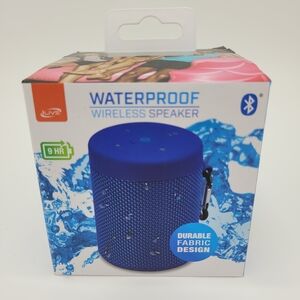 ILIVE IPX5 Waterproof Wireless Speaker Blue Bluetooth Carabiner 360 Sound NEW